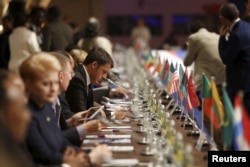 Italian Prime Minister Matteo Renzi attends the Valletta Summit on Migration in Valletta, Malta, Nov. 12, 2015.