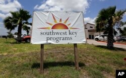 FILE- Southwest Key-Nueva Esperanza, in Brownsville, Texas, shelters unaccompanied immigrant children, June 20, 2018.