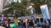 香港举行廉洁法治集会游行 全国政协副主席梁振英成目标