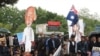 Demonstrators Protest Afghan President's Australia Visit