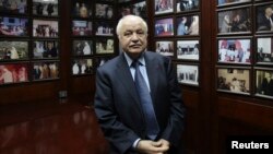 Dr. Talal Abu-Ghazaleh, Chairman and CEO of Talal Abu-Ghazaleh Overseas Corporation (TAGOCorp), at his office in Amman, March 19, 2012.