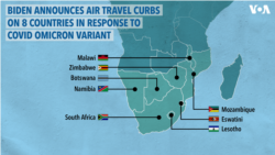 ကိုဗစ်ပိုးသစ်ကြောင့် အာဖရိက ၈ နိုင်ငံ ခရီးမသွားဖို့ အမေရိကန် တိုက်တွန်း
