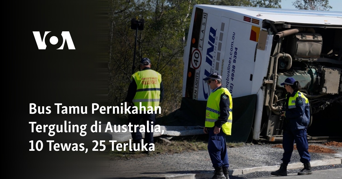Bus Tamu Pernikahan Terguling di Australia, 10 Tewas, 25 Terluka