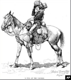 Renowned western artist Frederic Remington depicted a hardworking black cowboy.