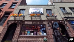 FILE - The Stonewall Inn, in New York's Greenwich Village, has been designated as a national park and the first U.S. national monument to gay rights. 