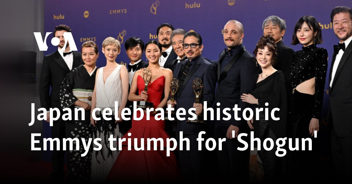 Japan celebrates historic Emmys triumph for 'Shogun' 