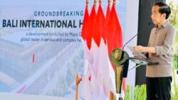 Presiden Joko Widodo ungkap negara alami kerugian hampir Rp100 triliun akibat adanya dua juta WNI yang berobat ke luar negeri dalam acara groundbreaking Bali International Hospital di Sanur, Bali, pada 27 Desember 2021. (Foto: Biro Setpres)