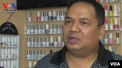 Kong Chansokun has been running the nail salon business for nine years and has employed 15 staff.