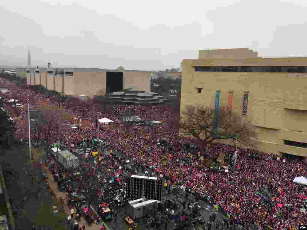 Marcha das Mulheres em Washington DC por direitos iguais. Jan 21, 2017