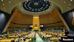 The 76th Session of the U.N. General Assembly convenes in New York City, September 25, 2021. 