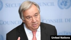 secrétaire général des Nations Unies Antonio Guterres, 5 septembre 2017.