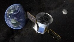 This image made available by NASA shows an illustration of the Transiting Exoplanet Survey Satellite (TESS). (NASA via AP)