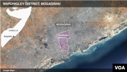 Wardhigley district, Mogadishu