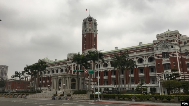 台湾总统府2019年11月18日中午(美国之音记者齐勇明拍摄)