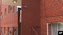Alleged spy Mikhail Semenko's apartment building in Arlington, Virginia