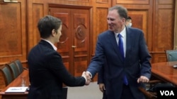 Američki diplomata Kurt Doneli sa premijerkom Anom Brnabić (foto Fonet)