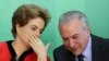 Dilma Rousseff com o até então vice Michel Temer em março de 2016