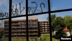 Apartments used by Russian soldiers and doctors are seen at a former Soviet military hospital, which lies derelict since 1991 when the last Russian troops left Hungary, in Budapest, Hungary, May 15, 2017.