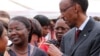 FILE - Rwandan President Paul Kagame meets with participants at a conference on the role of women at the nation's parliament, in Kigali, May 2010.