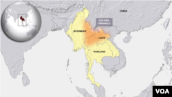 The Golden Triangle region of Southeast Asia