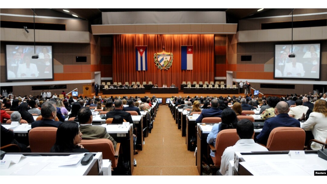 A session of the National Assembly takes place in Havana, Cuba, April 18, 2018.
