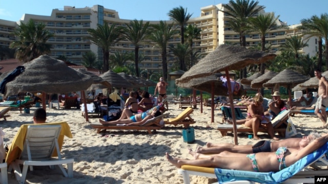 Foto de archivo de la playa de Susa en Túnez.