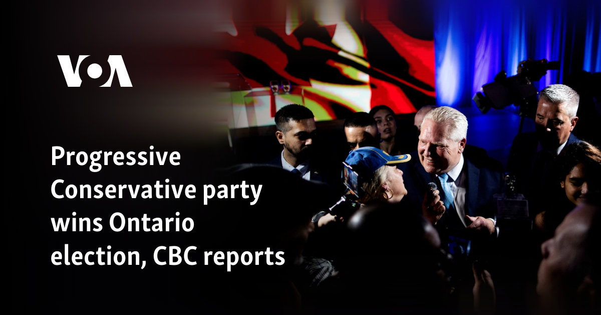 Progressive Conservative party wins Ontario election, CBC reports