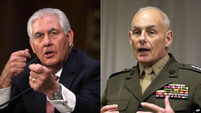 Rex Tillerson y John F. Kelly viajarán en medio de la crisis diplomática por la construcción de un muro fronterizo.