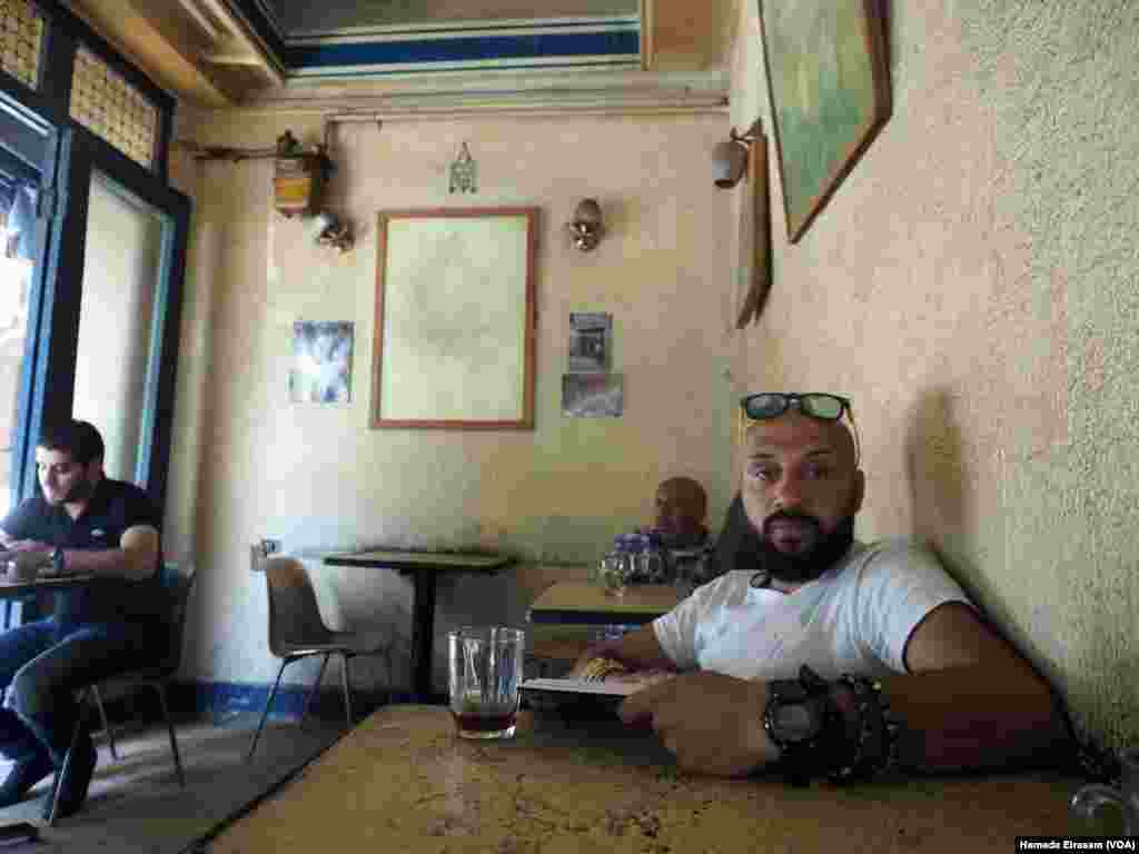 Ahmed Hassan, 30, an artist: &quot;There are many distracting factors living in the city and to get yourself to really focused on something it requires some effort,&quot; he said while waiting for his friends at a café in an upscale suburb. &ldquo;I like sitting on a cafes and reading books, in Cairo&rsquo;s old areas like Downtown, Garden City, Zamalek and Maadi. In many parts of Cairo, there is too much noise, which makes it hard to enjoy reading in public.&rdquo;