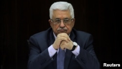  Mahmoud Abbas, Ramallah, Cisjordanie, le 28 juillet 2013.