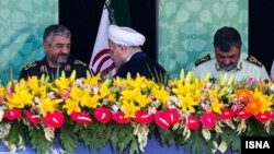 حسن روحانی در جمع فرماندهان نظامی ایران