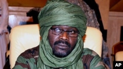 A 2009 file photo of Sudanese rebel Justice and Equality Movement (JEM) leader Khalil Ibrahim during a Darfur peace meeting in Doha, Qatar
