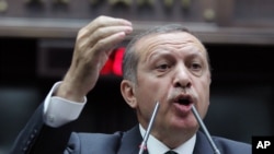 FILE - Turkish Prime Minister Recep Tayyip Erdogan.