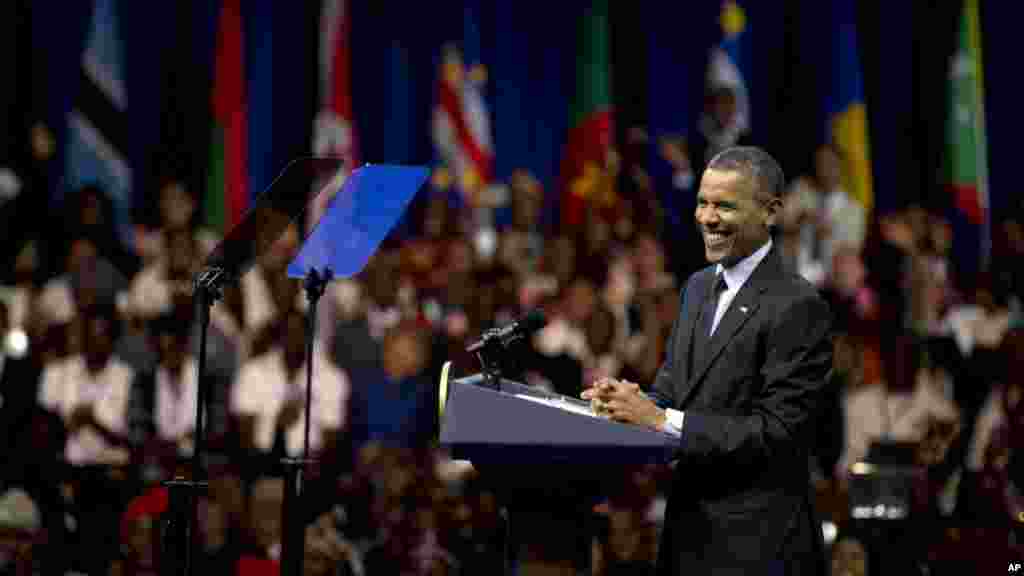 Shugaba Barack Obama a YALI 2015.