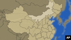 中国地图北部浅色地区为内蒙古 
