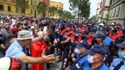 Albania Theater Protest