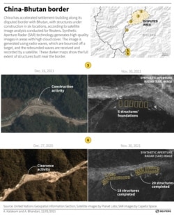 为路透社所作的卫星图像分析显示中国加速了在与不丹交界地带修建定居点。