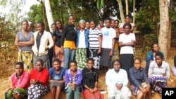 Girls in Malawi's Zomba district who took part in study to protect their health. (2010)