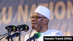 Le président IBK lors d'un discours à Bamako, le 14 décembre 2019. (VOA/Kassim Traoré)