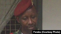 Le lieutenant-colonel Edouard Nshimirimana, ancien officier supérieur de l'armée burundaise a proclamé la naissance officielle d'une rébellion, les "Forces républicaines du Burundi". Photo FORBU