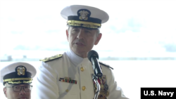 哈里斯上将2018年5月30日卸任美军太平洋司令部司令（美国海军照片）