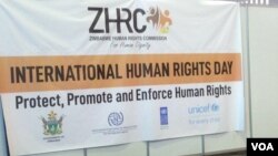 Kunanzwa usuku lweInternational Human Rights Day. (VOA)