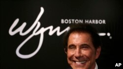 FILE - Casino mogul Steve Wynn during a news conference in Medford, Mass., March 15, 2016. 