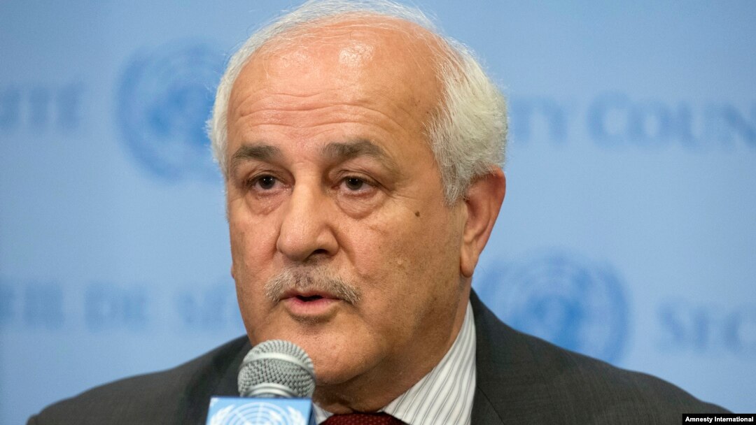 Duta Besar Palestina untuk PBB, Riyad Mansour (foto: dok).