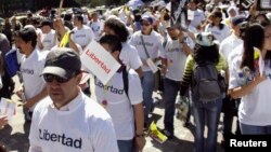 Los periodistas de Ecuador han realizado decenas de marchas en contra de las presiones y ataques del gobierno de Rafael Correa.