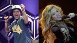 Top Ten Americano: Bruno Mars é o "mais virulento", Shakira tem música nova e caliente!