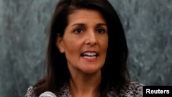 Jakadiyar Amurka a Majalisar Dinkin Duniya Nikki Haley 