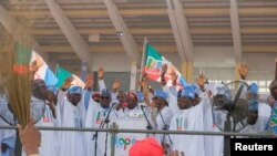 Nigerian ruling party's Tinubu holds final presidential election rally in Lagos