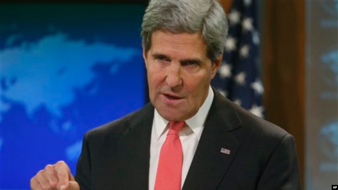John Kerry talks about Syria and chemical weapons ahead of next week's United Nations General Assembly, Sept. 19, 2013. 