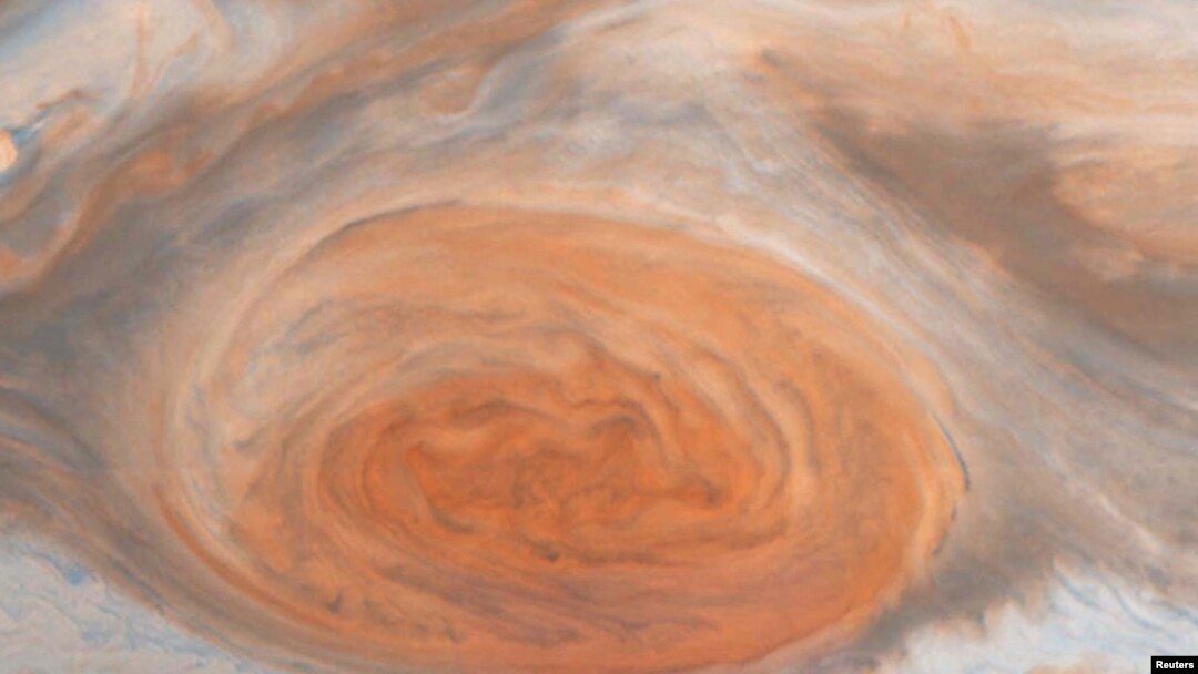 ARSIP – Gambar Great Red Spot, sebuah sistem topan yang kuat dengan lebar ribuan mil, diambil dari sistem pencitraan Galileo.